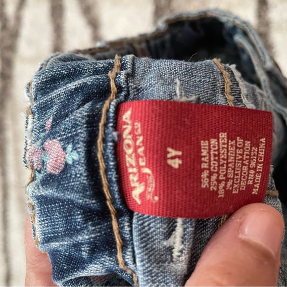 Girls Floral Jean Skirt - Picture 5 of 5